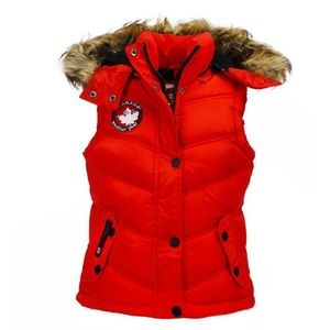 New Canada Weather Gear Girls Fur Heavyweight Vest​